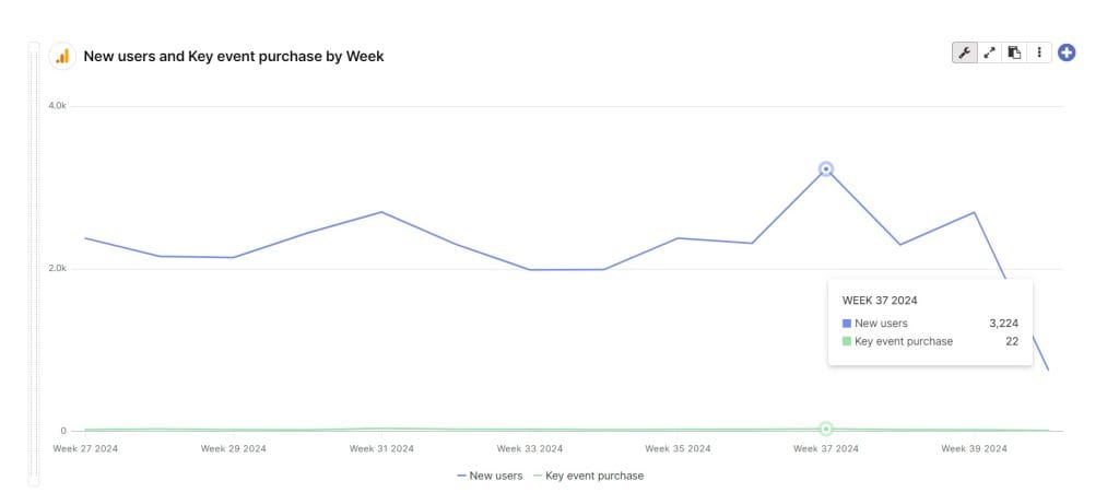 new users and purchase