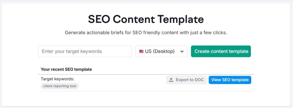 SEO Content Template Generate SEO Content Briefs with Ease Semrush 12 09 2024 08 40 AM