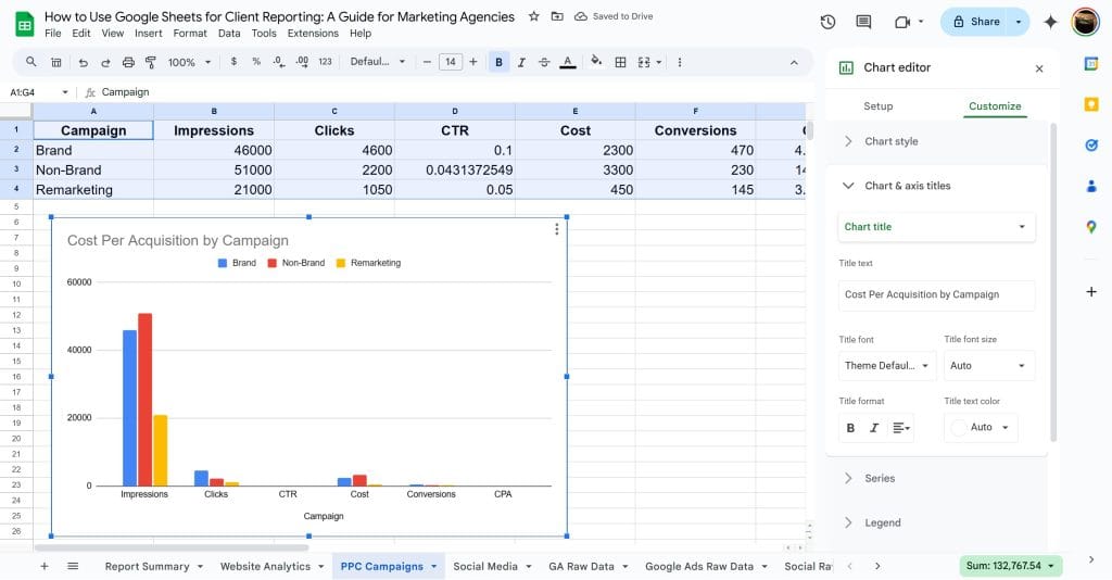 How to Use Google Sheets for Client Reporting A Guide for Marketing Agencies Google Sheets 01 30 2025 09 05 AM