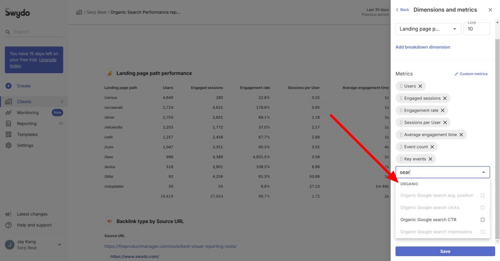 Organic Search Performance report 03 13 2025 12 38 PM